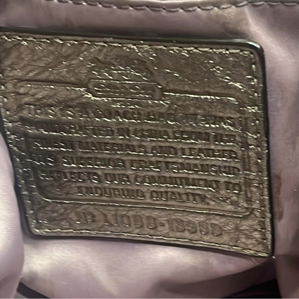 Coach Madison metallic silver leather hobo shoulder bag Tote bag - Picture 8 of 16